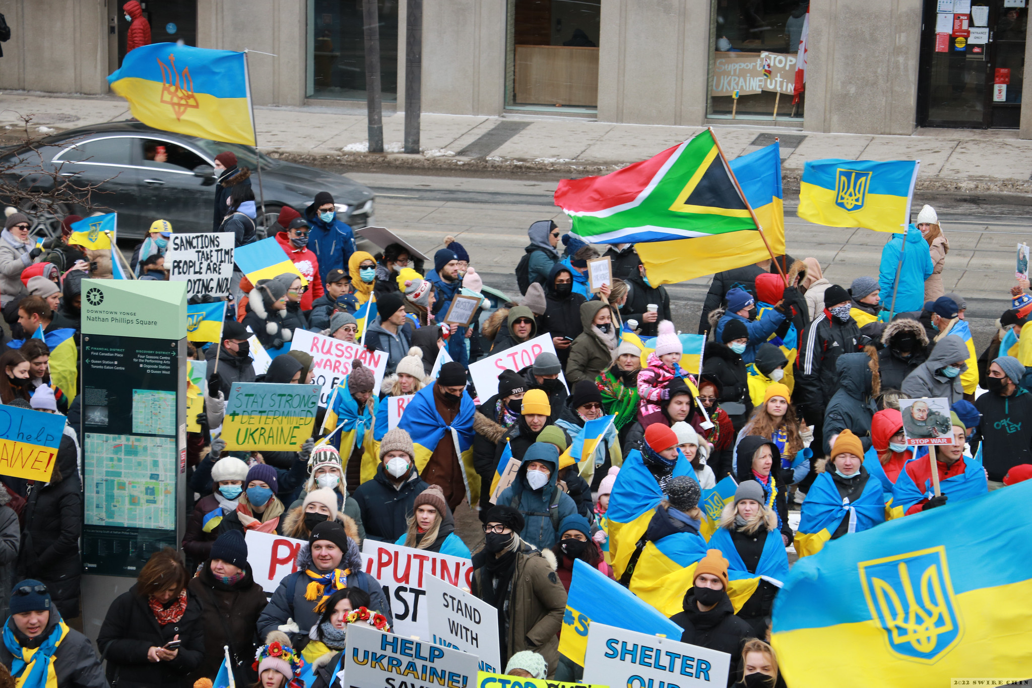 "South African community supports Ukraine" by Swire Chin. This file is licensed under the Creative Commons Attribution-Non-Commercial 2.0 Generic license.