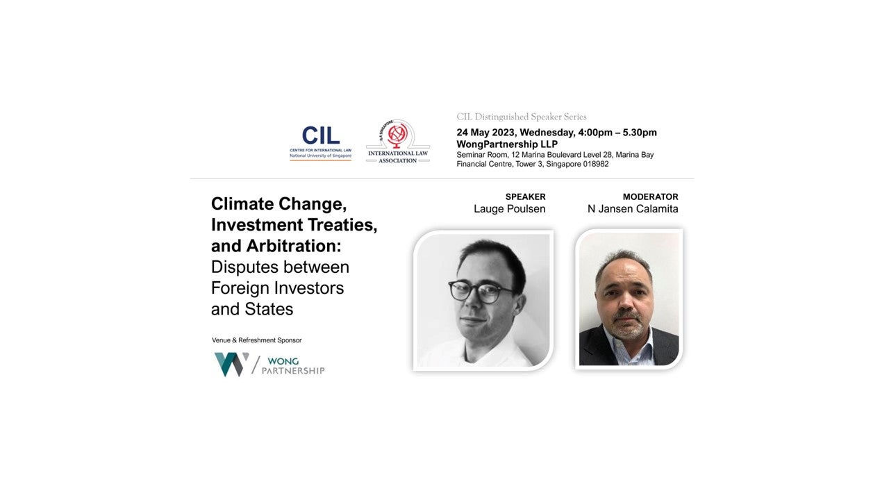 Climate Change, Investment Treaties, and Arbitration Disputes between