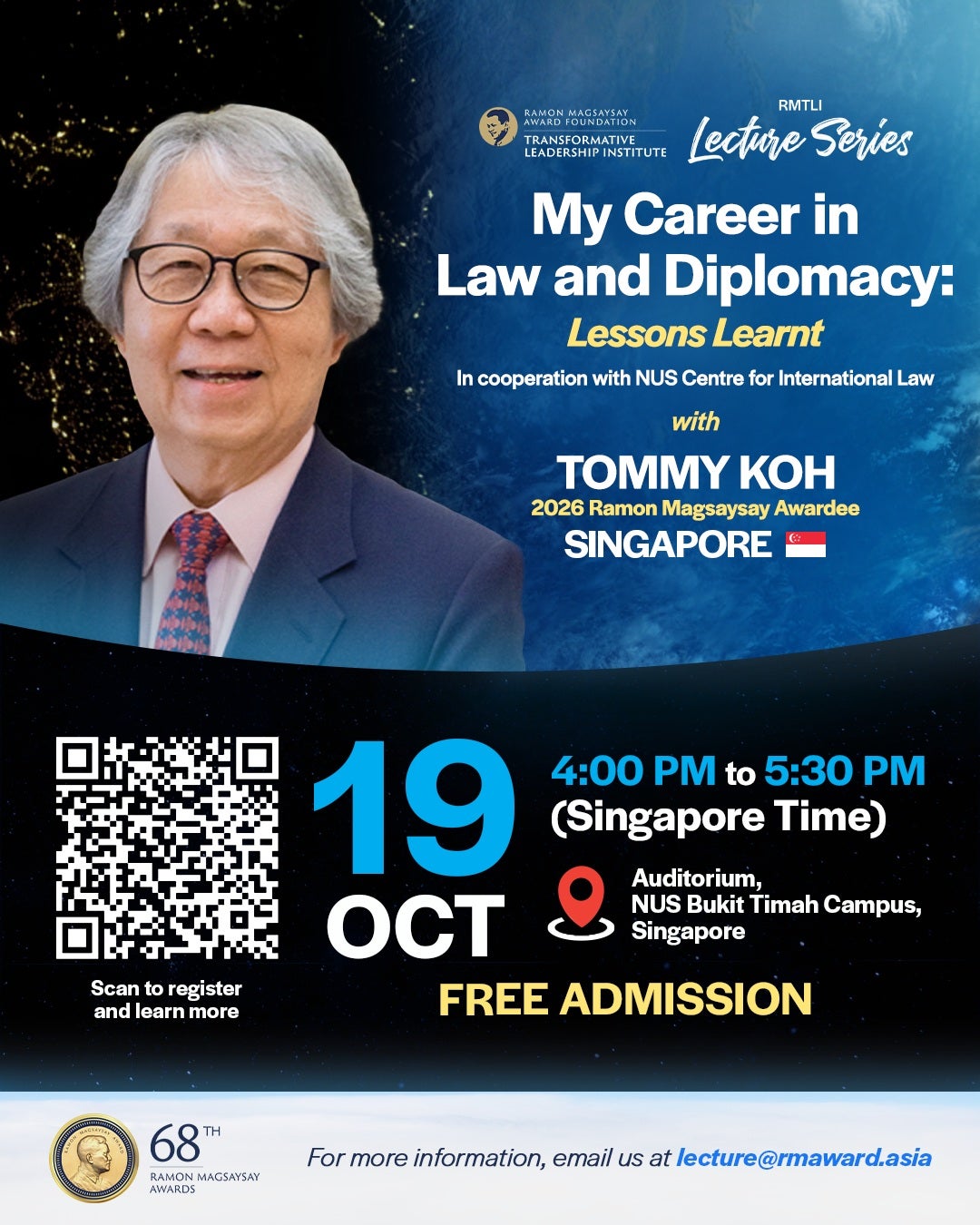 2026 LS - IG - Local - SG Prof Tommy Koh Poster